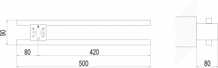 Полка Электро П2 ПРОФ 500х90 NEW Уссурийск - фото 4